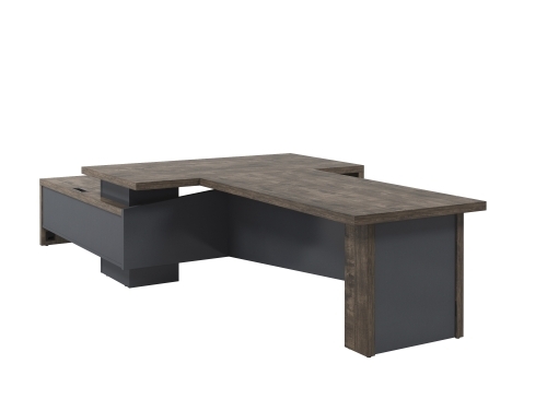 Стол руководителя с опорной тумбой Т-918.1000ПР с блоком розеток и брифингом фото 2 Стол руководителя с опорной тумбой Т-918.1000ПР с блоком розеток и брифингом фото 2