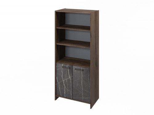 Шкаф для документов FB-672.G. Орех Пацифик Табак/Камень Пьетра Гриджиа черный Шкаф для документов FB-672.G. Орех Пацифик Табак/Камень Пьетра Гриджиа черный