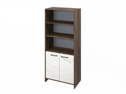 Шкаф для документов FB-672.G. Орех Пацифик Табак/Мрамор Леванто белый Шкаф для документов FB-672.G. Орех Пацифик Табак/Мрамор Леванто белый