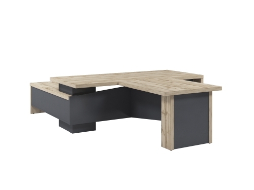 Стол руководителя с опорной тумбой Т-822.0000ПР (R) с брифингом Стол руководителя с опорной тумбой Т-822.0000ПР (R) с брифингом