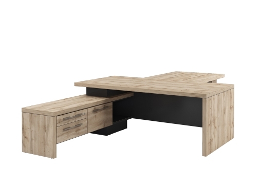 Стол руководителя с опорной тумбой Т-820.0000Л с брифингом Стол руководителя с опорной тумбой Т-820.0000Л с брифингом