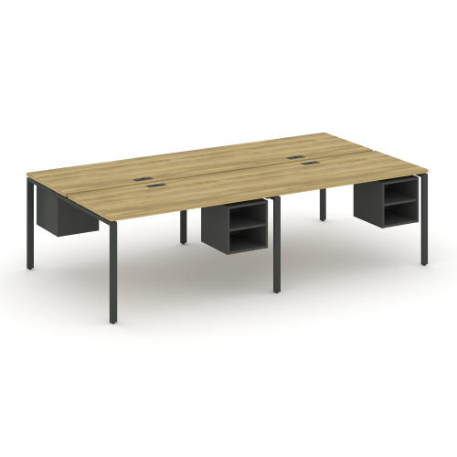 Бенч-система на 4 места с подвесными тумбами Concept CN.DRS-127 фото 3