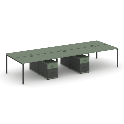 Бенч-система на 6 мест с 2 опорными тумбами Concept CN.DRS-346 фото 2 Бенч-система на 6 мест с 2 опорными тумбами Concept CN.DRS-346 фото 2