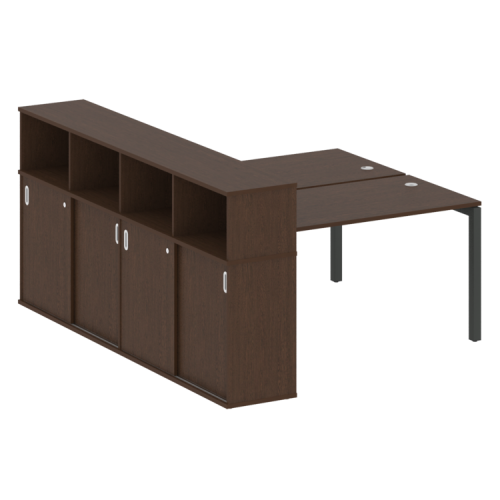 Бенч-система с шкафом-купе на П-обр. м/к Metal System Quattro 50БП.РС-СШК-4.3 фото 13