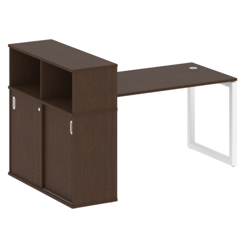 Стол офисный с шкафом-купе на О-обр. м/к Metal System Quattro 50БО.РС-СШК-3.3 фото 10