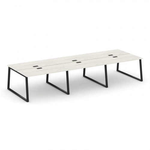 Style Project Рабочая станция 2-х сторон. SN-6T1.DRS-063 Акация Лорка/Металл Антрацит/Заглушка Пласт фото 9