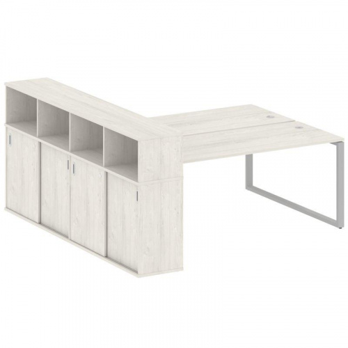 Бенч-система с шкафом-купе на О-обр. м/к Metal System БО.РС-СШК-4.5