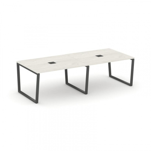 Style Project Стол переговорный SN-6T2.SPRG-042 Акация Лорка/Металл Антрацит/Заглушка Металл Антраци фото 24