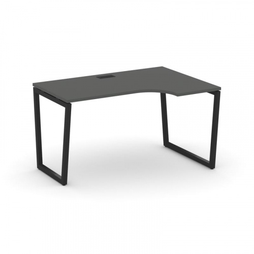 Style Project Стол рабочий эргоном. SN-4T2.SPA-002(R) Акация Лорка/Металл Антрацит/Заглушка Пластик фото 6