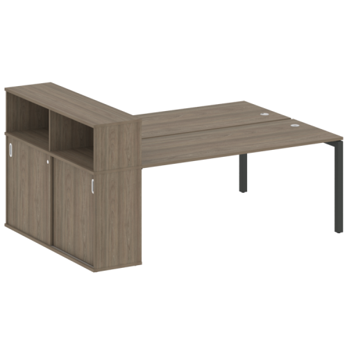 Бенч-система с шкафом-купе на П-обр. м/к Metal System Quattro 50БП.РС-СШК-2.5 Бенч-система с шкафом-купе на П-обр. м/к Metal System Quattro 50БП.РС-СШК-2.5