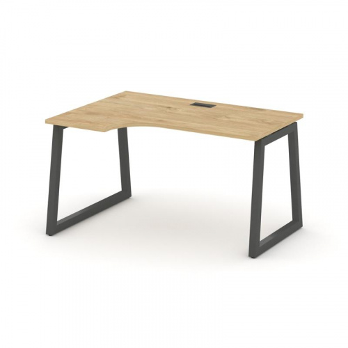 Style Project Стол рабочий эргоном. SN-5T1.SPA-012(L) Акация Лорка/Металл Антрацит/Заглушка Пластик фото 22