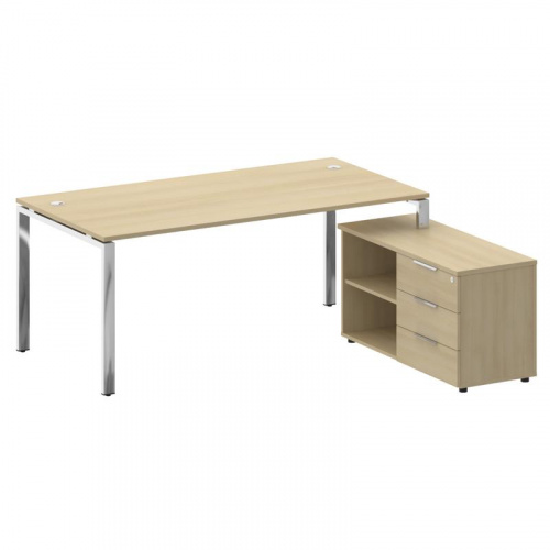 Стол руководителя с тумбой Metal System Direct БГ.СРТ-5.9 (R) фото 4