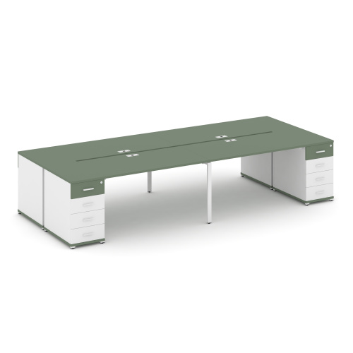 Бенч-система на 4 места с 2 опорными тумбами Concept CN.DRS-428 фото 5 Бенч-система на 4 места с 2 опорными тумбами Concept CN.DRS-428 фото 5