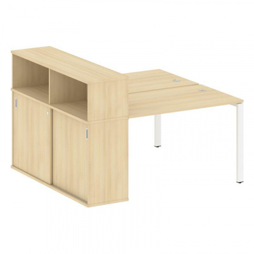 Бенч-система с шкафом-купе на П-обр. м/к Metal System БП.РС-СШК-2.2 Бенч-система с шкафом-купе на П-обр. м/к Metal System БП.РС-СШК-2.2