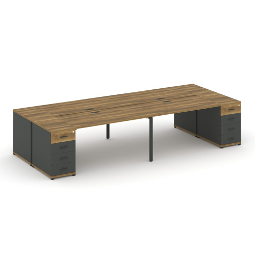 Бенч-система на 4 места с 2 опорными тумбами Concept CN.DRS-428 Бенч-система на 4 места с 2 опорными тумбами Concept CN.DRS-428