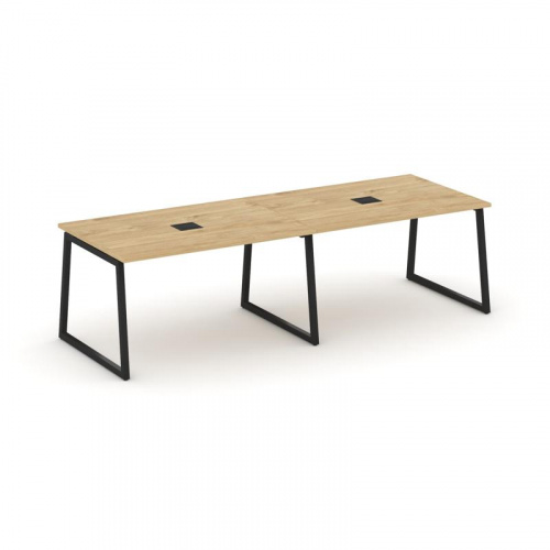 Style Project Стол переговорный SN-4T1.SPRG-012 Акация Лорка/Металл Антрацит/Заглушка Металл Антраци фото 2 Style Project Стол переговорный SN-4T1.SPRG-012 Акация Лорка/Металл Антрацит/Заглушка Металл Антраци фото 2