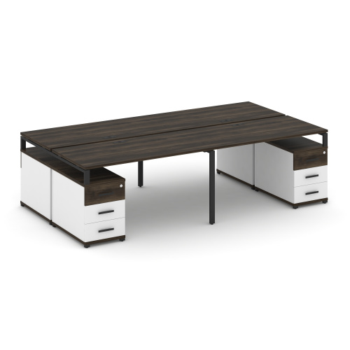 Бенч-система на 4 места с 2 опорными тумбами Concept CN.DRS-327 фото 9