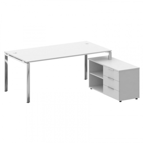 Стол руководителя с тумбой Metal System Direct БГ.СРТ-5.9 (R) фото 3
