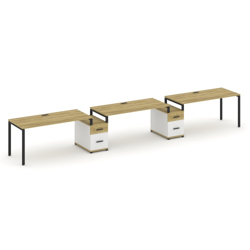 Бенч-система на 3 места с 2 опорными тумбами Concept CN.ORS-332 фото 6