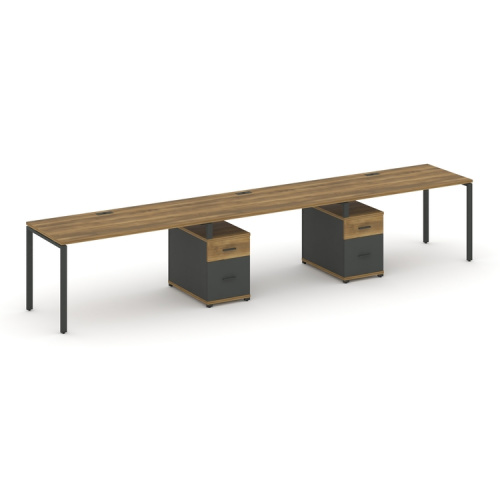 Бенч-система на 3 места с 2 опорными тумбами Concept CN.ORS-339 Бенч-система на 3 места с 2 опорными тумбами Concept CN.ORS-339