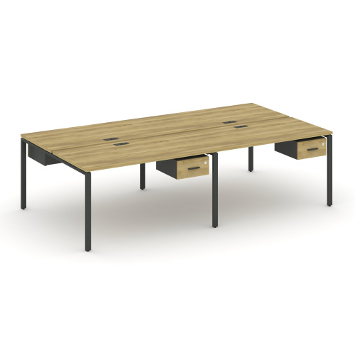 Бенч-система на 4 места с подвесными тумбами Concept CN.DRS-130 фото 4