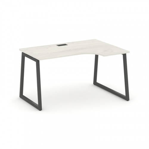 Style Project Стол рабочий эргоном. SN-4T1.SPA-012(R) Акация Лорка/Металл Антрацит/Заглушка Пластик фото 10