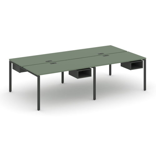 Бенч-система на 4 места с подвесными тумбами Concept CN.DRS-124