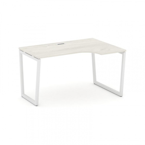 Style Project Стол рабочий эргоном. SN-4T2.SPA-002(R) Акация Лорка/Металл Антрацит/Заглушка Пластик фото 12