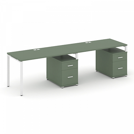 Бенч-система на 2 места с 2 опорными тумбами Concept CN.ORS-314