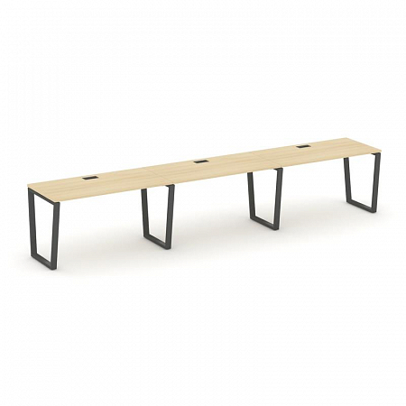 Style Project Рабочая станция 1 сторон. SN-6T2.ORS-033 Акация Лорка/Металл Антрацит/Заглушка Пластик