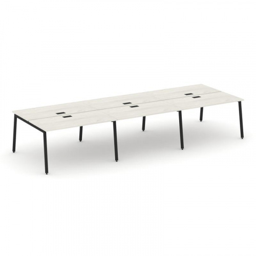 Style Project Рабочая станция 2-х сторон. SN-4A.DRS-064 Антрацит/Металл Белый 4740*1232*750 фото 3