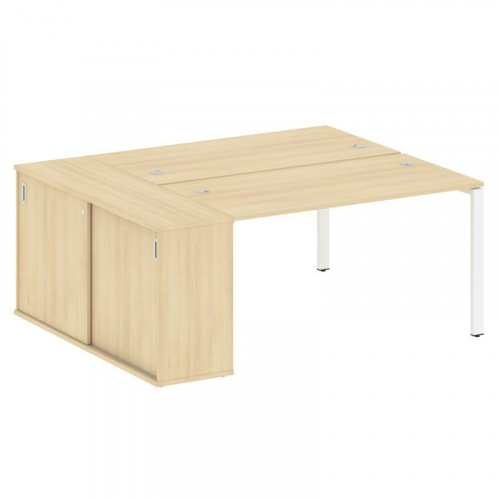 Бенч-система с шкафом-купе на П-обр. м/к Metal System БП.РС-СШК-1.3 Бенч-система с шкафом-купе на П-обр. м/к Metal System БП.РС-СШК-1.3