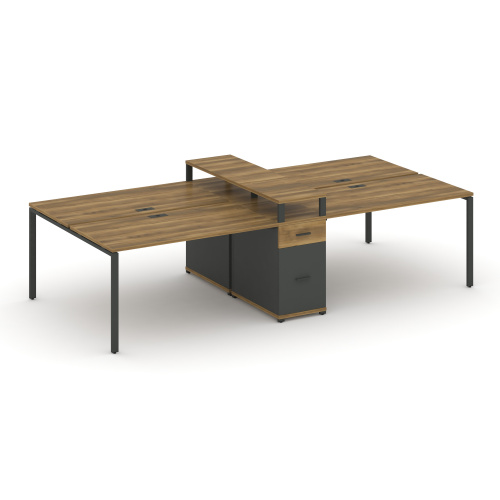 Бенч-система на 4 места с 1 опорной тумбой Concept CN.DRS-439 Бенч-система на 4 места с 1 опорной тумбой Concept CN.DRS-439