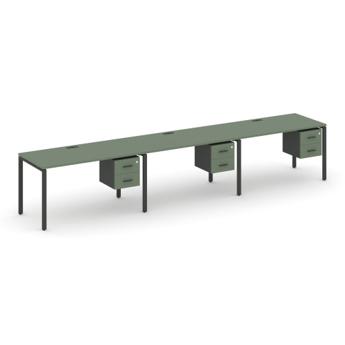 Бенч-система на 3 места с подвесными тумбами Concept CN.ORS-136 фото 2 Бенч-система на 3 места с подвесными тумбами Concept CN.ORS-136 фото 2