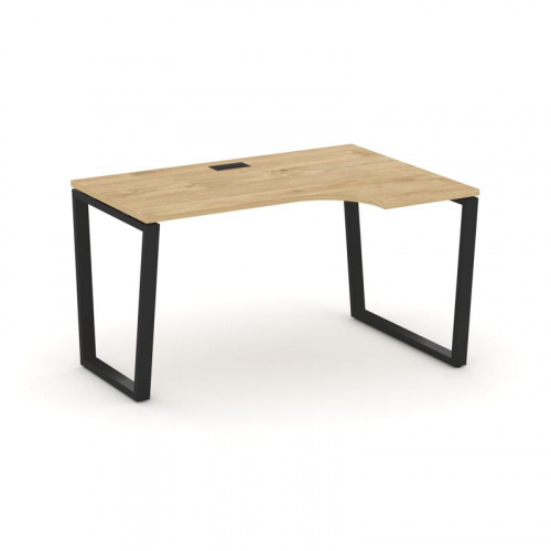 Style Project Стол рабочий эргоном. SN-6T2.SPA-022(R) Акация Лорка/Металл Антрацит/Заглушка Пластик Style Project Стол рабочий эргоном. SN-6T2.SPA-022(R) Акация Лорка/Металл Антрацит/Заглушка Пластик