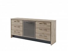 Тумба с дверью в профиле и 6 ящиками Т-13-06ПР