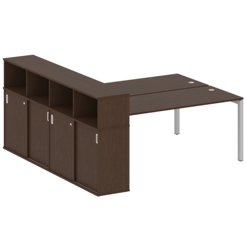 Бенч-система с шкафом-купе на П-обр. м/к Metal System Quattro 50БП.РС-СШК-4.5 фото 9 Бенч-система с шкафом-купе на П-обр. м/к Metal System Quattro 50БП.РС-СШК-4.5 фото 9