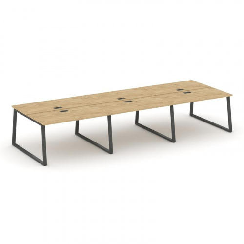 Style Project Рабочая станция 2-х сторон. SN-6T1.DRS-063 Акация Лорка/Металл Антрацит/Заглушка Пласт фото 22