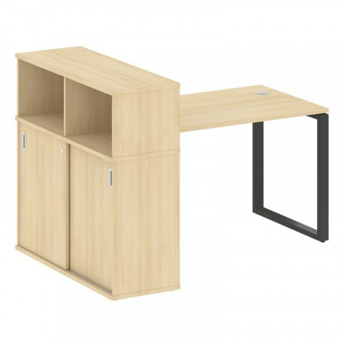 Стол письменный с шкафом-купе на О-обр. м/к Metal System БО.РС-СШК-3.2 фото 7