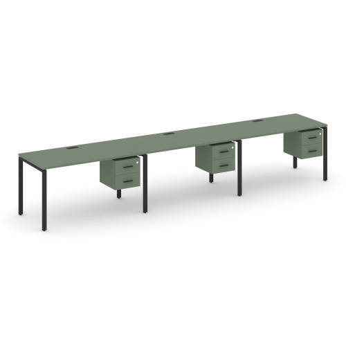 Бенч-система на 3 места с подвесными тумбами Concept CN.ORS-136 Бенч-система на 3 места с подвесными тумбами Concept CN.ORS-136