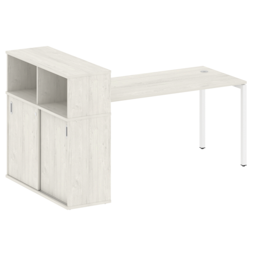 Стол офисный с шкафом-купе на П-обр. м/к Metal System Quattro 40БП.РС-СШК-3.4 фото 7 Стол офисный с шкафом-купе на П-обр. м/к Metal System Quattro 40БП.РС-СШК-3.4 фото 7