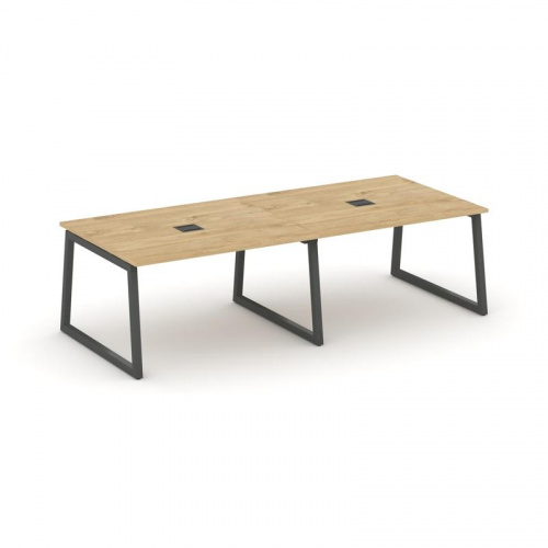 Style Project Стол переговорный SN-5T1.SPRG-044 Акация Лорка/Металл Антрацит/Заглушка Металл Антраци фото 5 Style Project Стол переговорный SN-5T1.SPRG-044 Акация Лорка/Металл Антрацит/Заглушка Металл Антраци фото 5