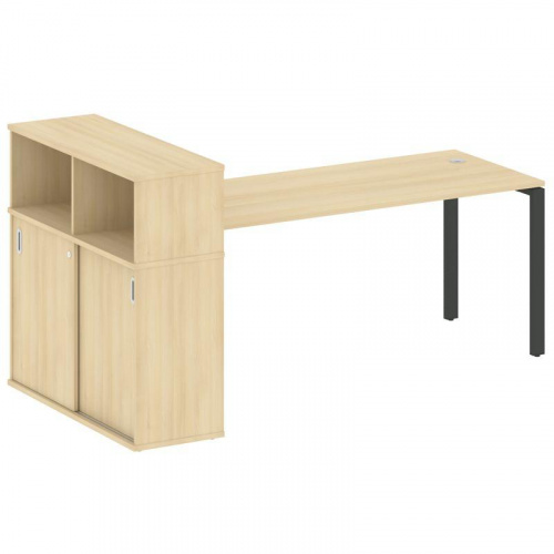 Стол письменный с шкафом-купе на П-обр. м/к Metal System БП.РС-СШК-3.5 фото 2 Стол письменный с шкафом-купе на П-обр. м/к Metal System БП.РС-СШК-3.5 фото 2