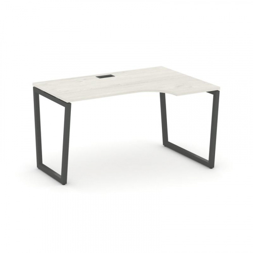 Style Project Стол рабочий эргоном. SN-4T2.SPA-002(R) Акация Лорка/Металл Антрацит/Заглушка Пластик фото 24