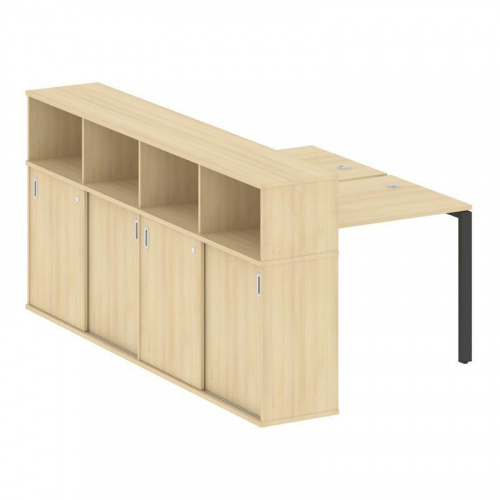 Бенч-система с шкафом-купе на П-обр. м/к Metal System БП.РС-СШК-4.1 фото 2 Бенч-система с шкафом-купе на П-обр. м/к Metal System БП.РС-СШК-4.1 фото 2