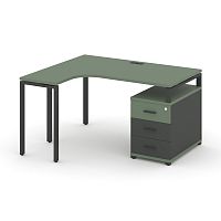 Стол эргономичный с опорной тумбой Concept CN.SA-301(L)