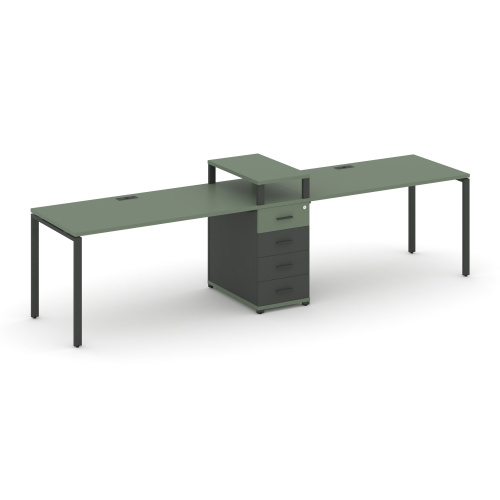 Бенч-система на 2 места с 1 опорной тумбой Concept CN.ORS-418 фото 2