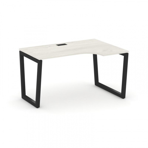 Style Project Стол рабочий эргоном. SN-5T2.SPA-002(R) Акация Лорка/Металл Антрацит/Заглушка Пластик фото 8