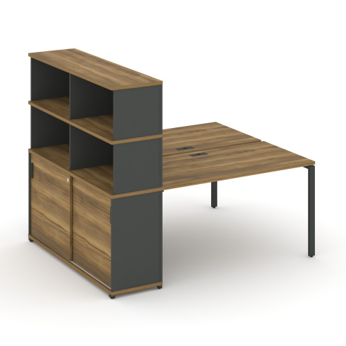 Бенч-система с опорным шкафом-купе с надставкой Concept CN.DRS-241 Бенч-система с опорным шкафом-купе с надставкой Concept CN.DRS-241