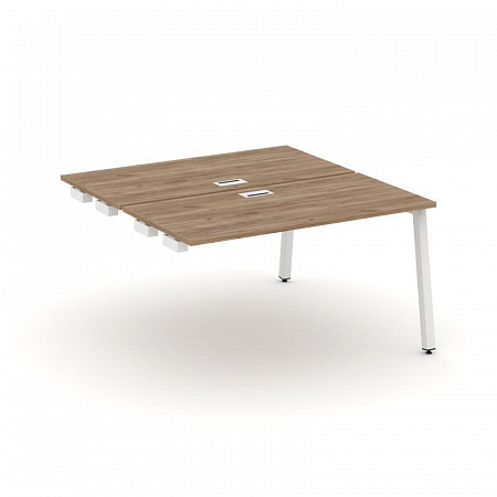 Style Project Стол-приставка к опор. элем. SN-5A.DPRS-002 Дуб Табак/Металл Белый 1180*1232*750